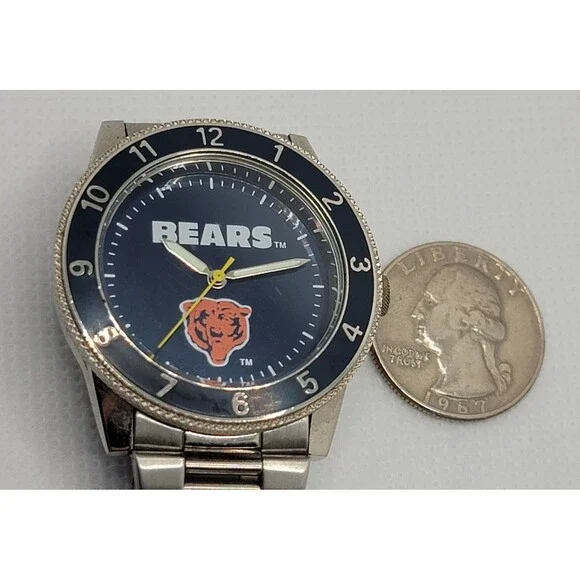Mens Chicago Bears by Fantasma Vintage 1996 NFLP Rare Find NFL Football Watch 01 - Picture 6 of 8